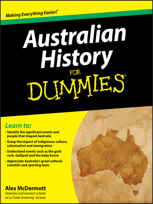 Title details for Australian History for Dummies by Alex McDermott - Available